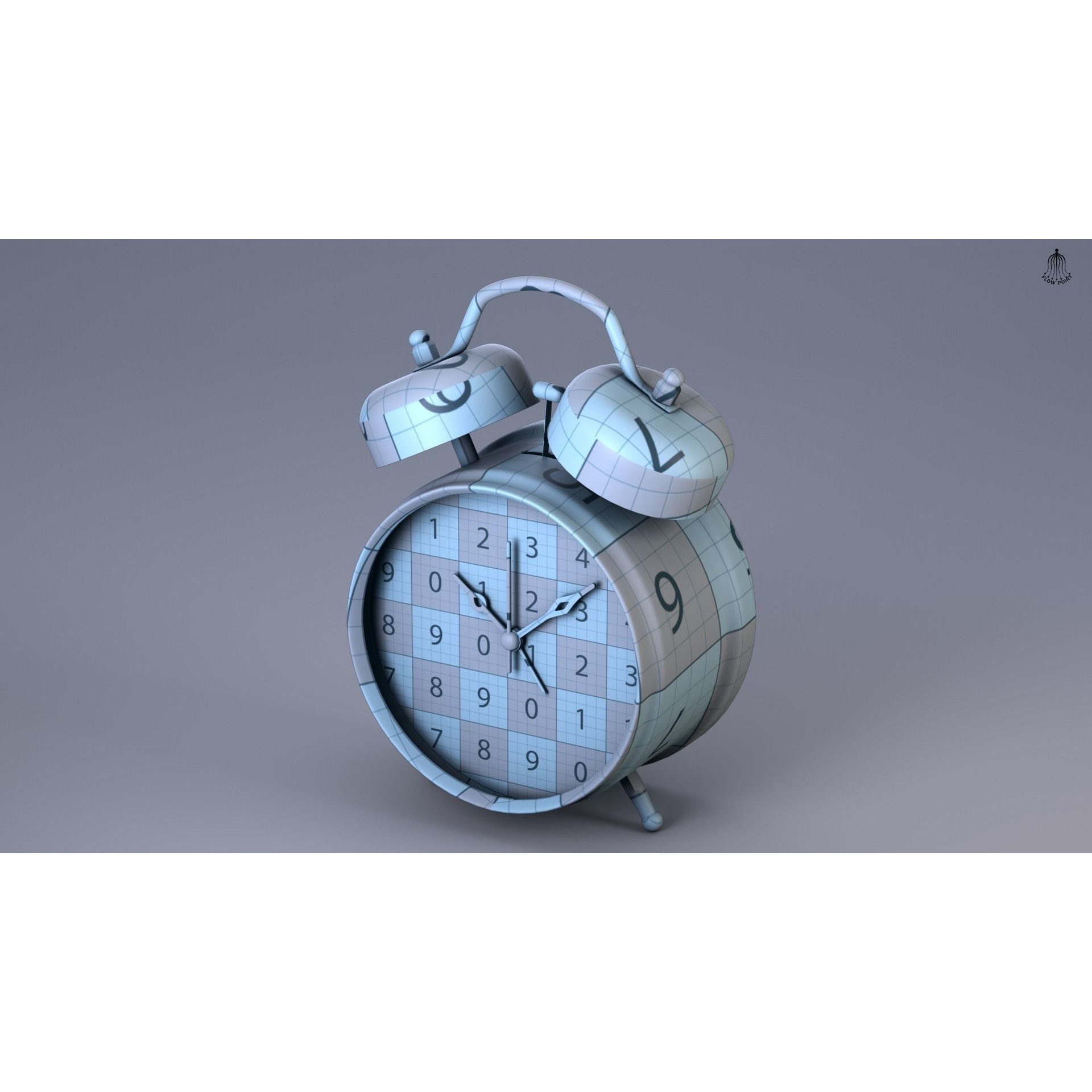 Antique Clock - High-Detail 3D Model - View 23