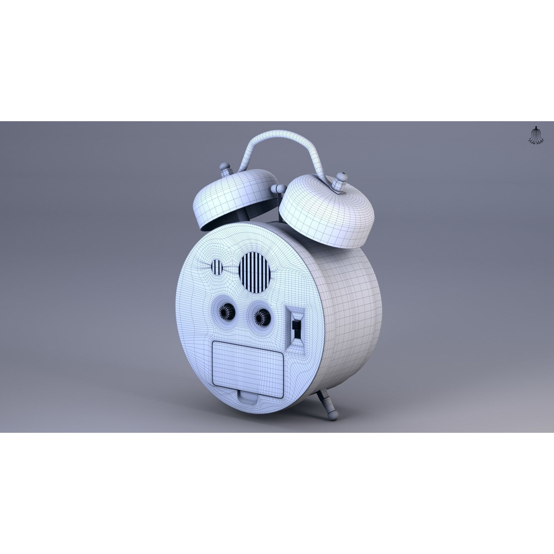 Antique Clock - High-Detail 3D Model - View 24