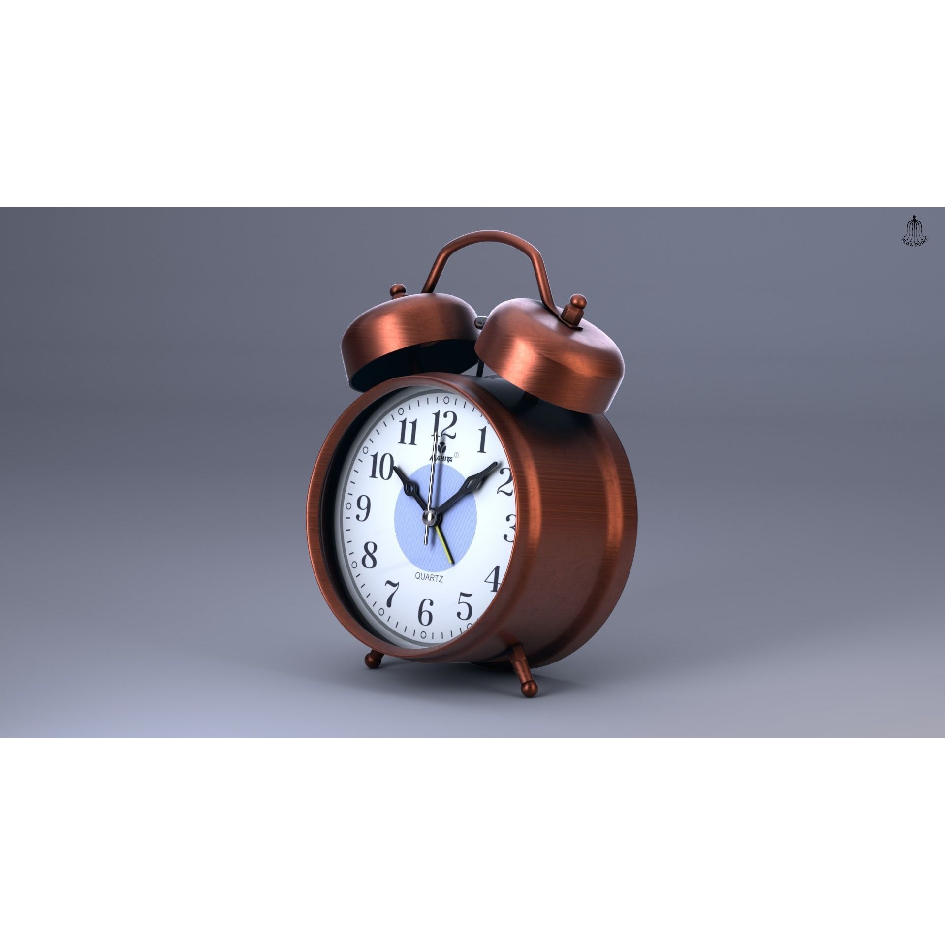 Antique Clock - High-Detail 3D Model - View 3