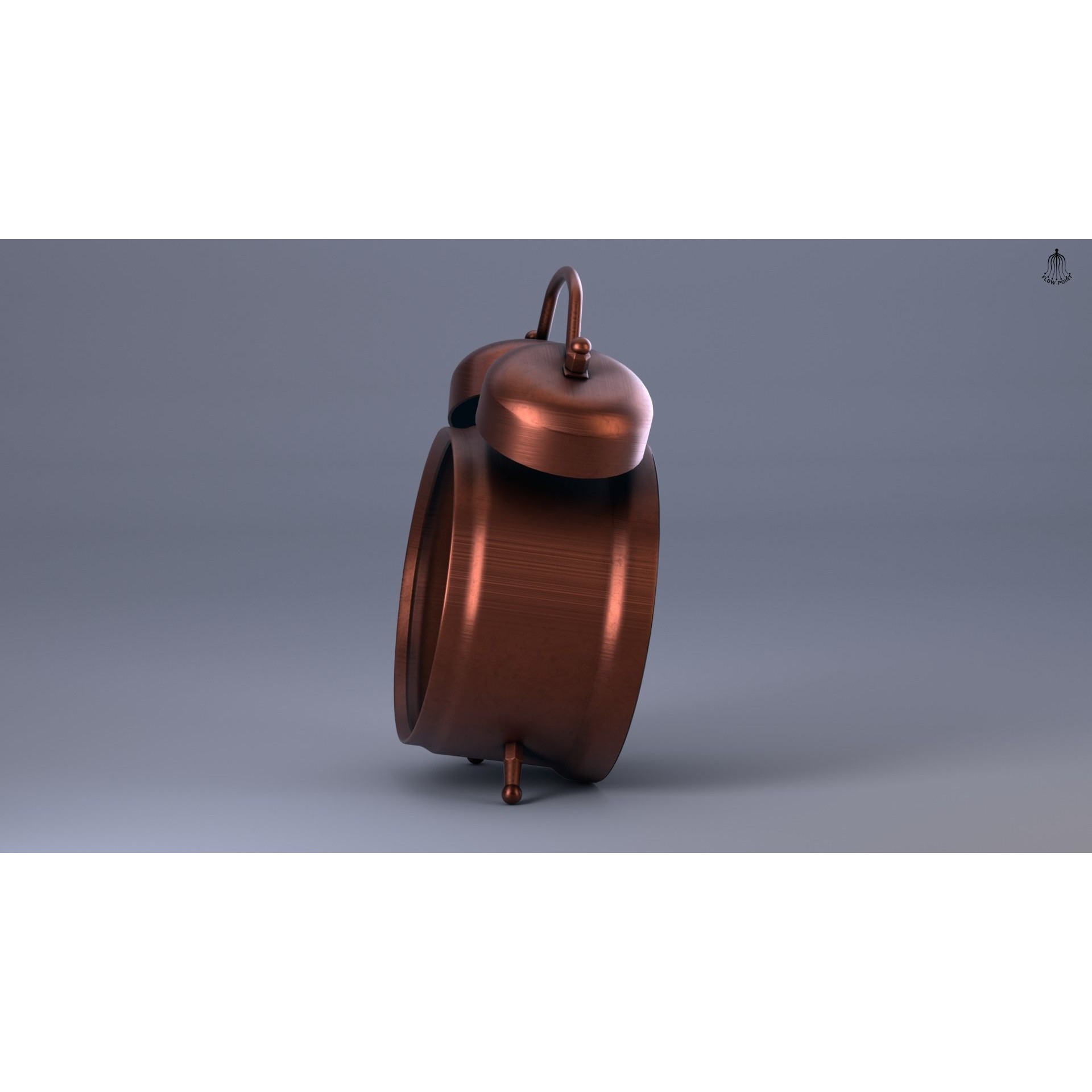 Antique Clock - High-Detail 3D Model - View 4