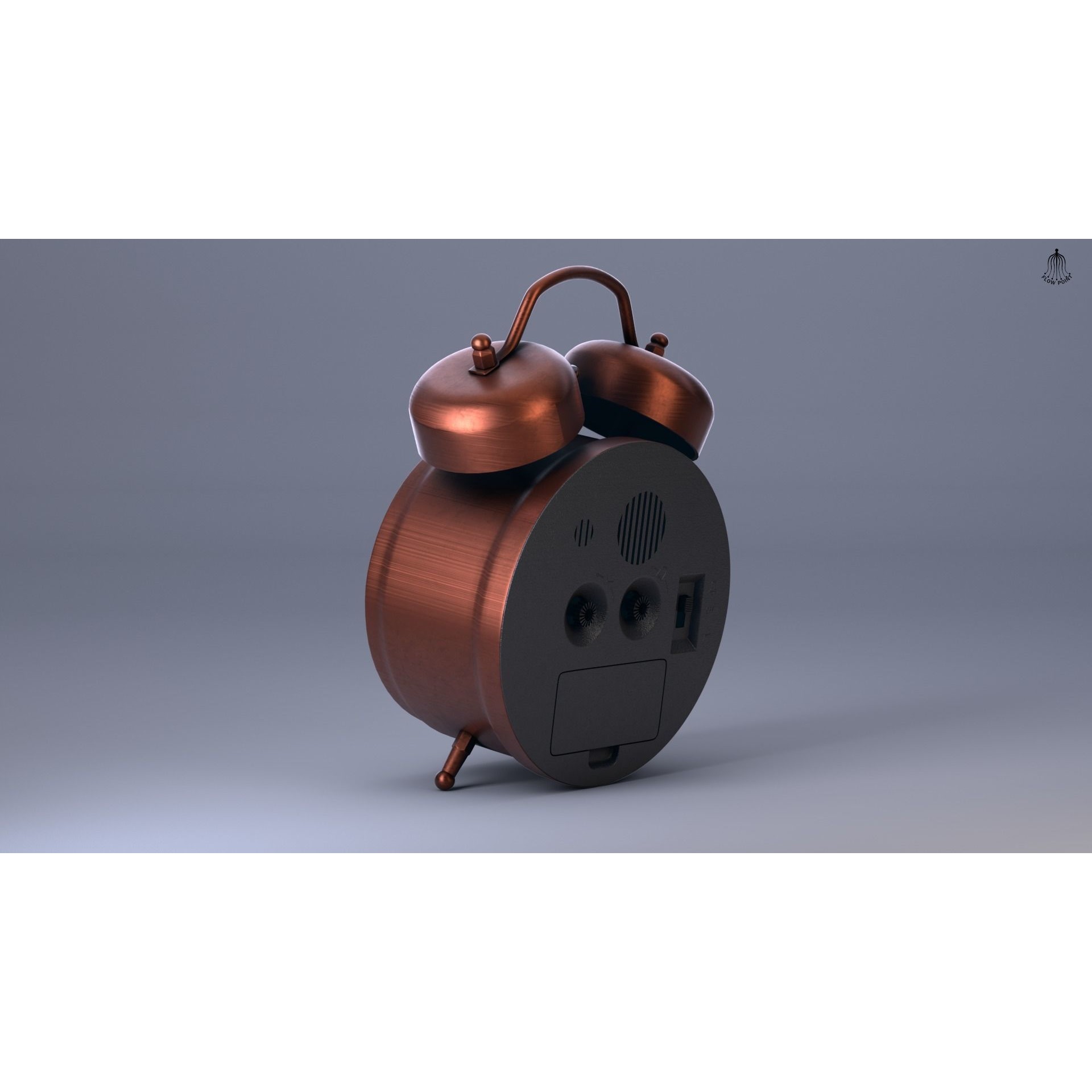 Antique Clock - High-Detail 3D Model - View 5