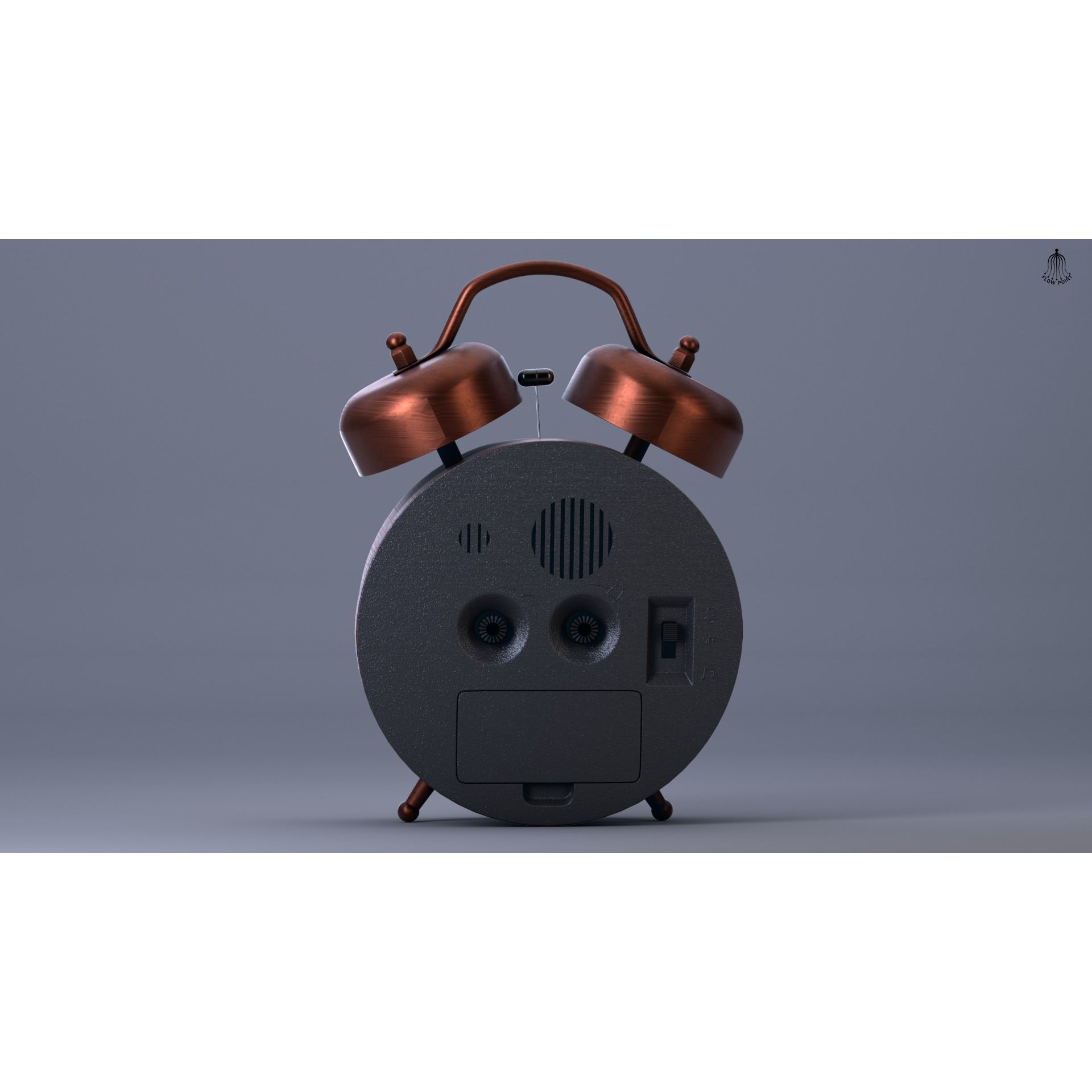 Antique Clock - High-Detail 3D Model - View 6