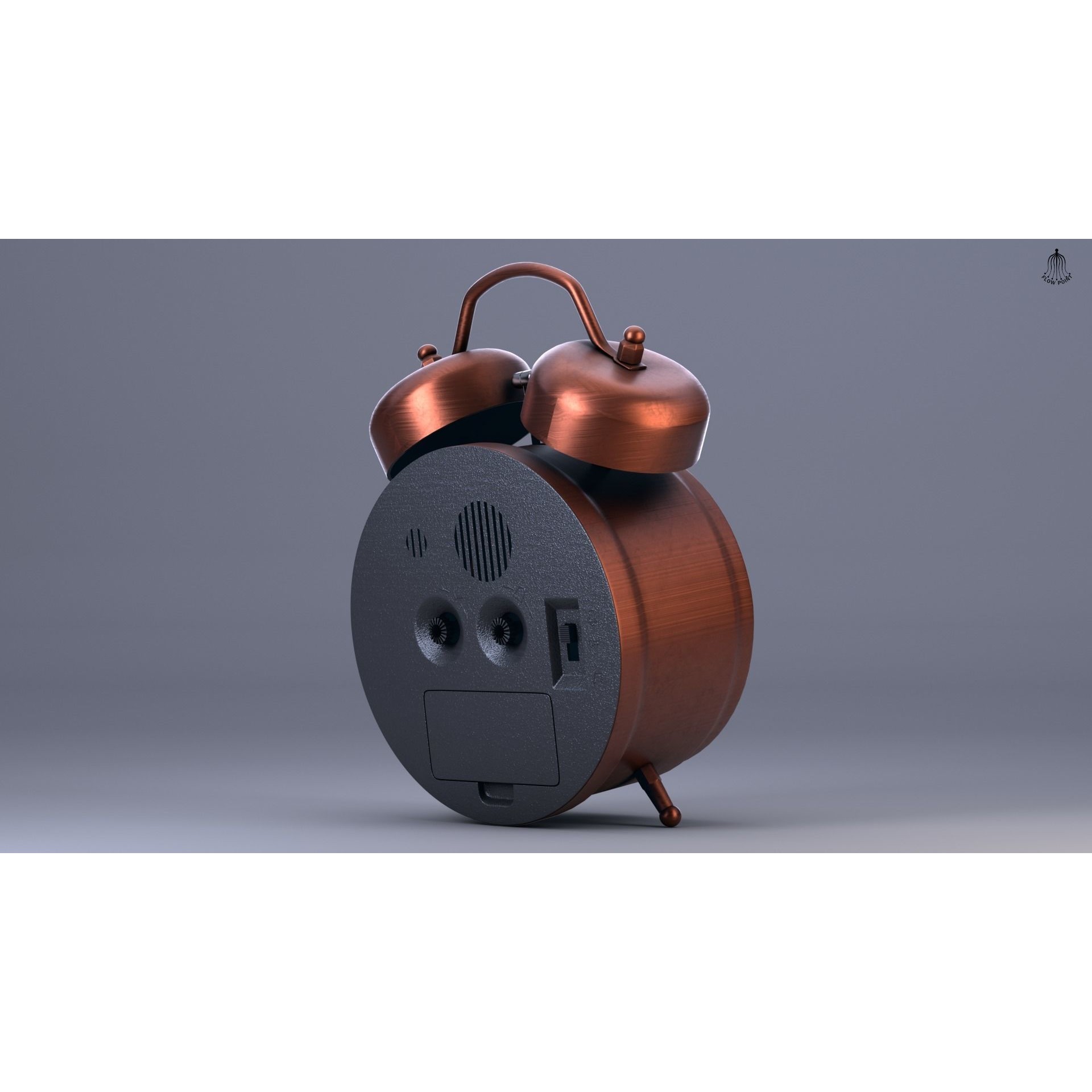 Antique Clock - High-Detail 3D Model - View 7