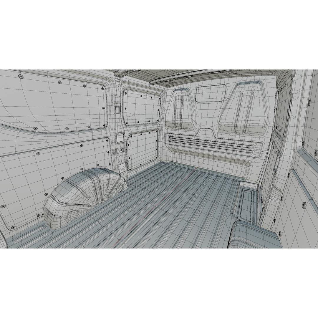 Volkswagen Transporter T7 Panel Van 3D Model – Detailed Interior, FBX & OBJ