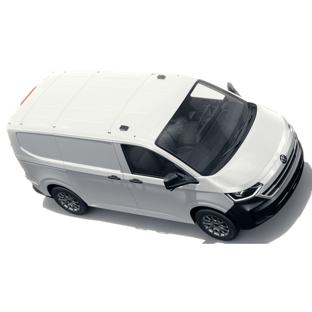 Volkswagen Transporter T7 Panel Van 3D Model – Detailed Interior, FBX & OBJ - View 10