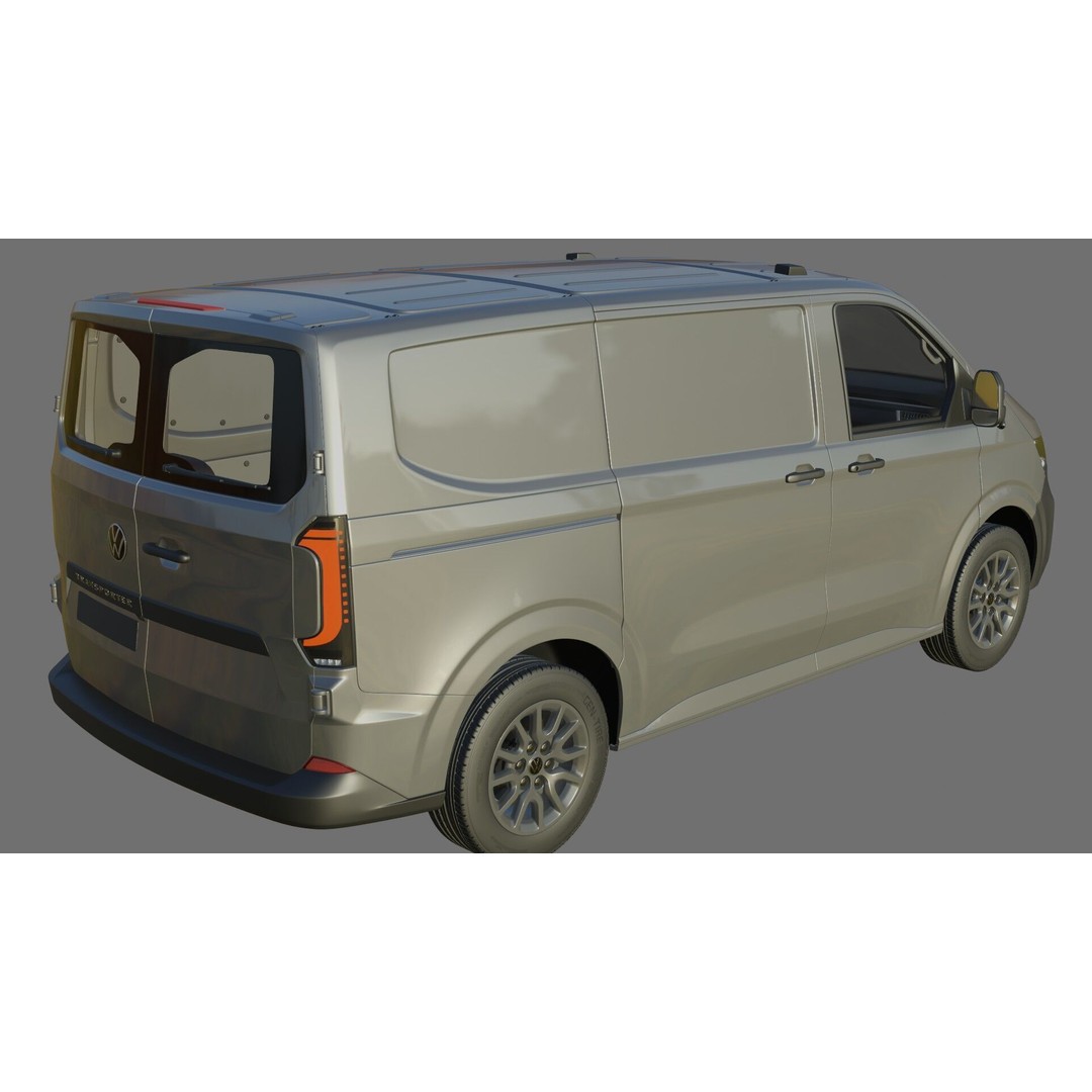 Volkswagen Transporter T7 Panel Van 3D Model – Detailed Interior, FBX & OBJ - View 22