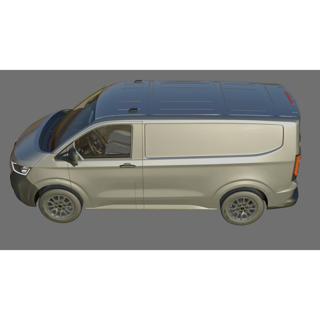 Volkswagen Transporter T7 Panel Van 3D Model – Detailed Interior, FBX & OBJ - View 23