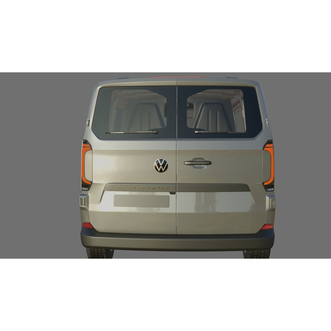 Volkswagen Transporter T7 Panel Van 3D Model – Detailed Interior, FBX & OBJ - View 25