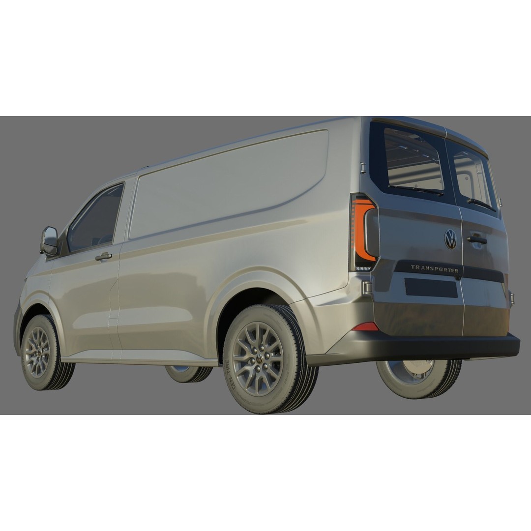Volkswagen Transporter T7 Panel Van 3D Model – Detailed Interior, FBX & OBJ - View 27
