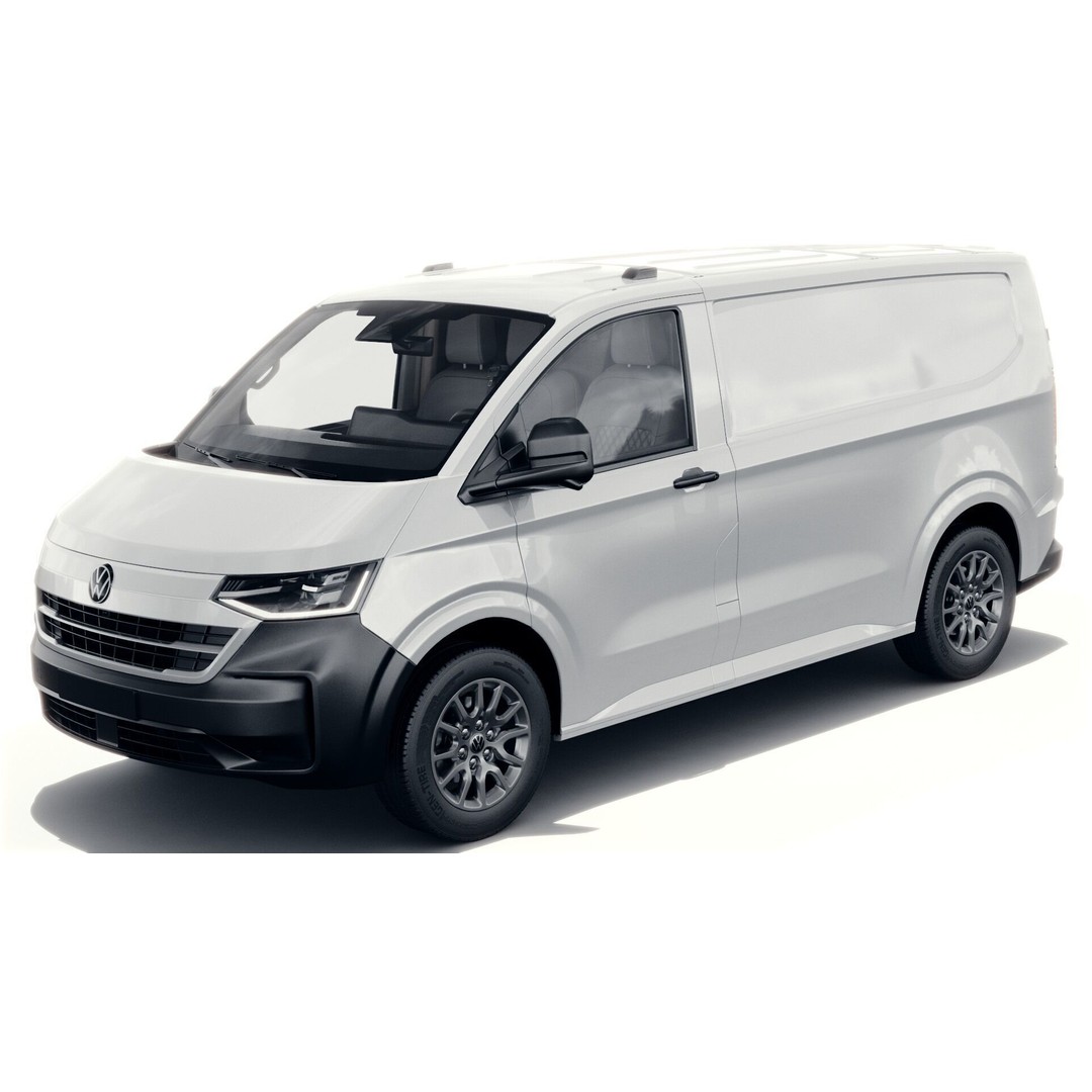 Volkswagen Transporter T7 Panel Van 3D Model – Detailed Interior, FBX & OBJ - View 3