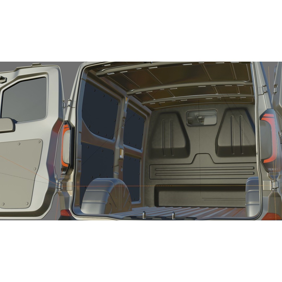 Volkswagen Transporter T7 Panel Van 3D Model – Detailed Interior, FBX & OBJ - View 31