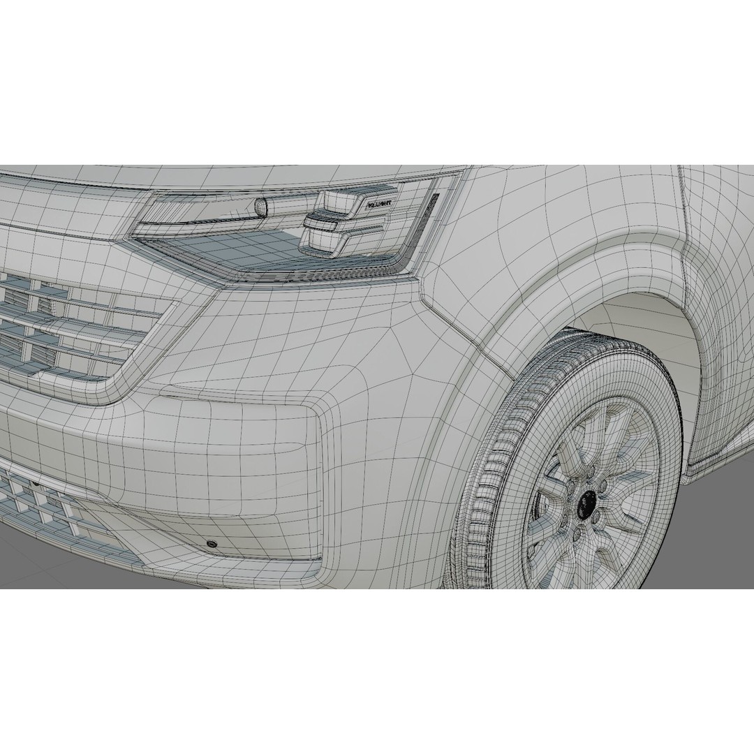 Volkswagen Transporter T7 Panel Van 3D Model – Detailed Interior, FBX & OBJ - View 36