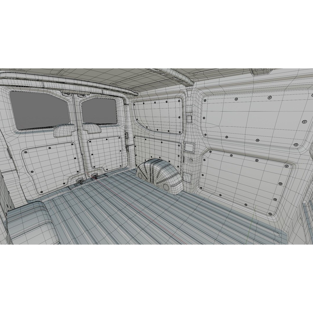 Volkswagen Transporter T7 Panel Van 3D Model – Detailed Interior, FBX & OBJ - View 40