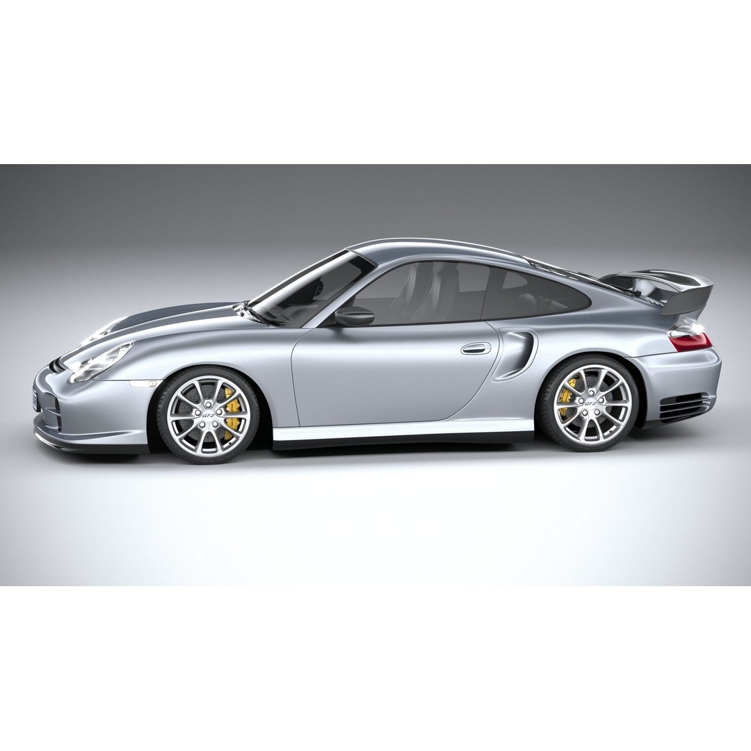 Porsche 911 GT2 996 2003 3D Model – High Poly Sport Car, FBX, OBJ - View 10