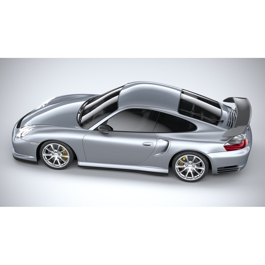 Porsche 911 GT2 996 2003 3D Model – High Poly Sport Car, FBX, OBJ - View 11