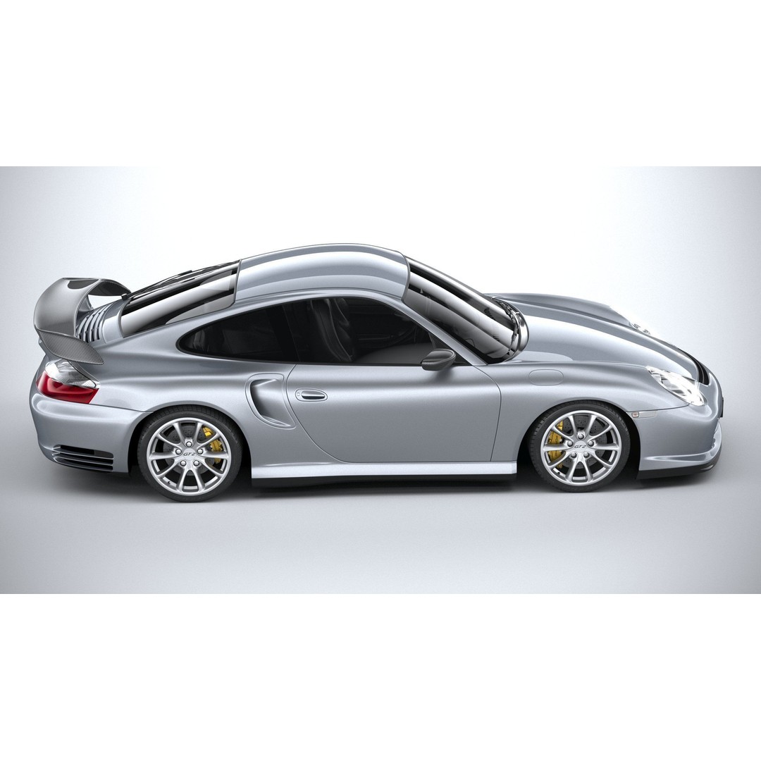 Porsche 911 GT2 996 2003 3D Model – High Poly Sport Car, FBX, OBJ - View 13