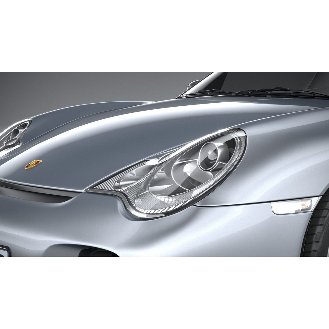 Porsche 911 GT2 996 2003 3D Model – High Poly Sport Car, FBX, OBJ - View 16