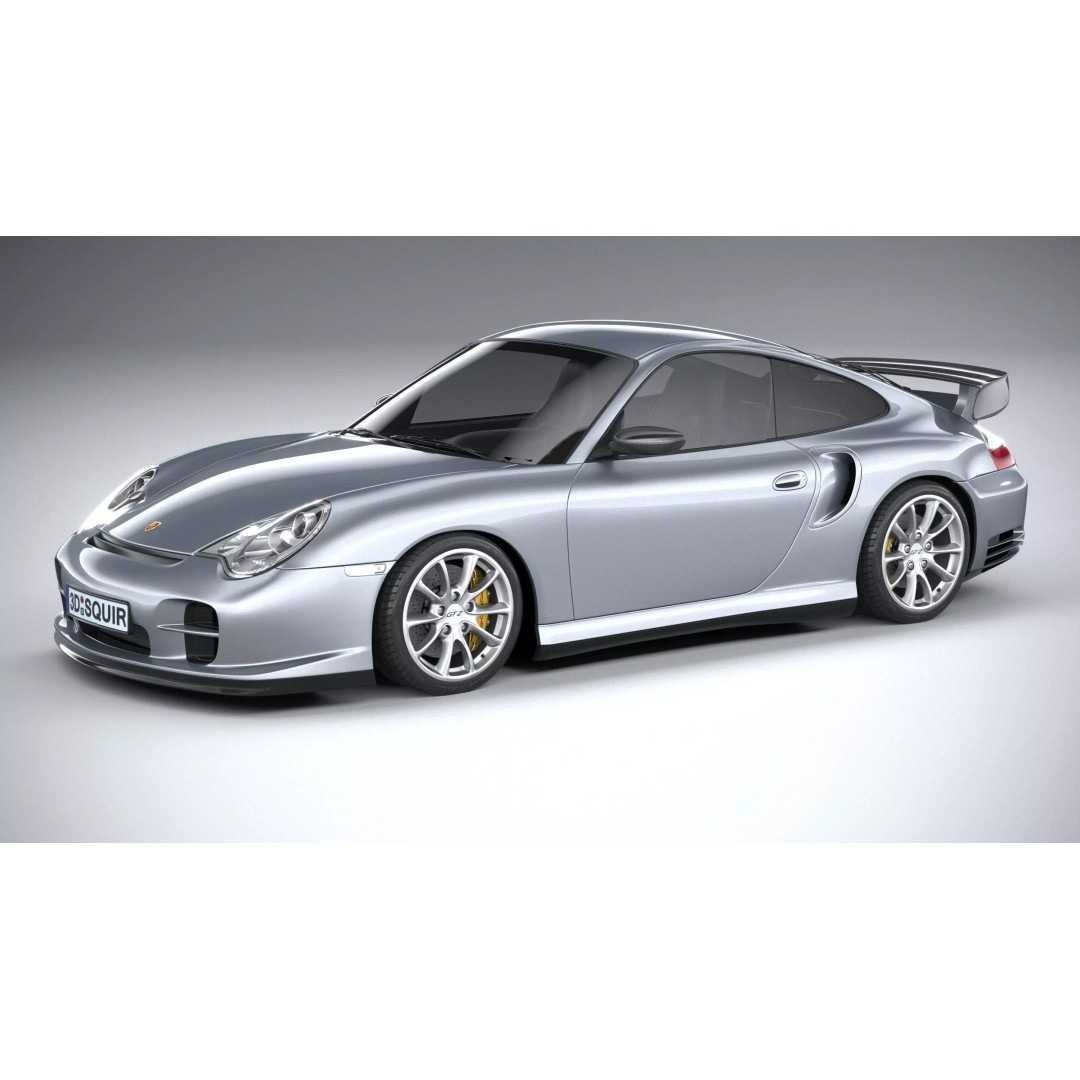 Porsche 911 GT2 996 2003 3D Model – High Poly Sport Car, FBX, OBJ - View 2