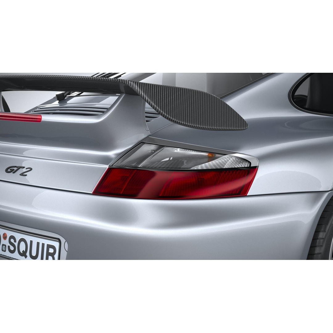 Porsche 911 GT2 996 2003 3D Model – High Poly Sport Car, FBX, OBJ - View 20