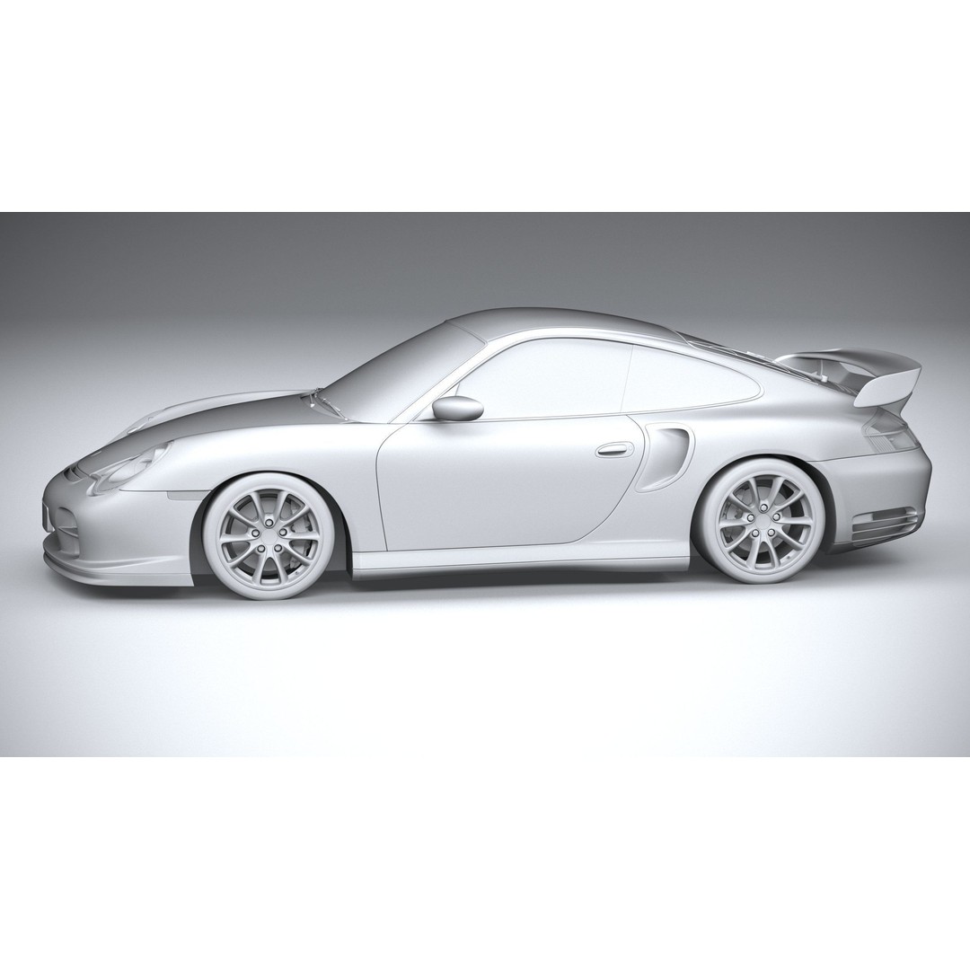 Porsche 911 GT2 996 2003 3D Model – High Poly Sport Car, FBX, OBJ - View 24