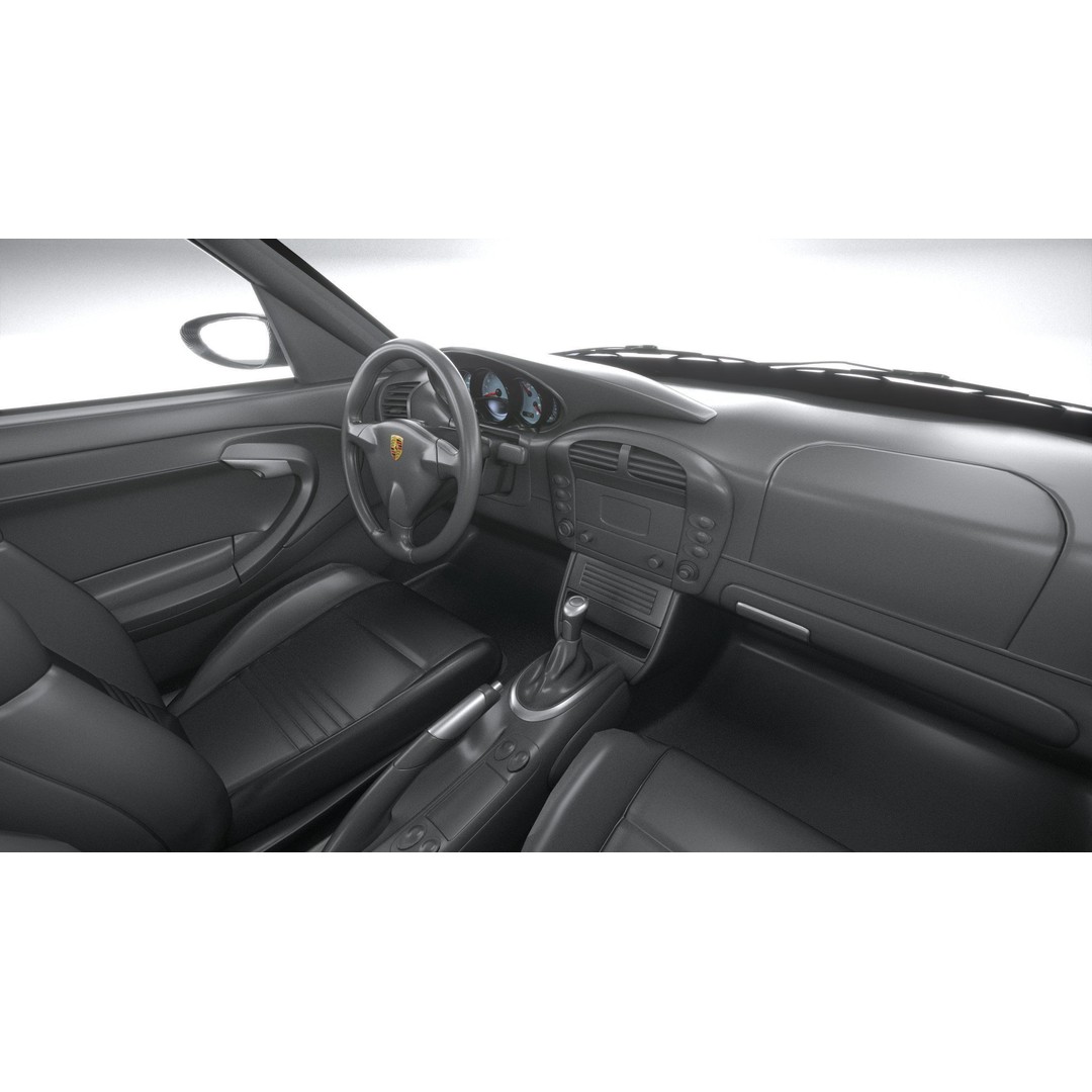 Porsche 911 GT2 996 2003 3D Model – High Poly Sport Car, FBX, OBJ - View 28