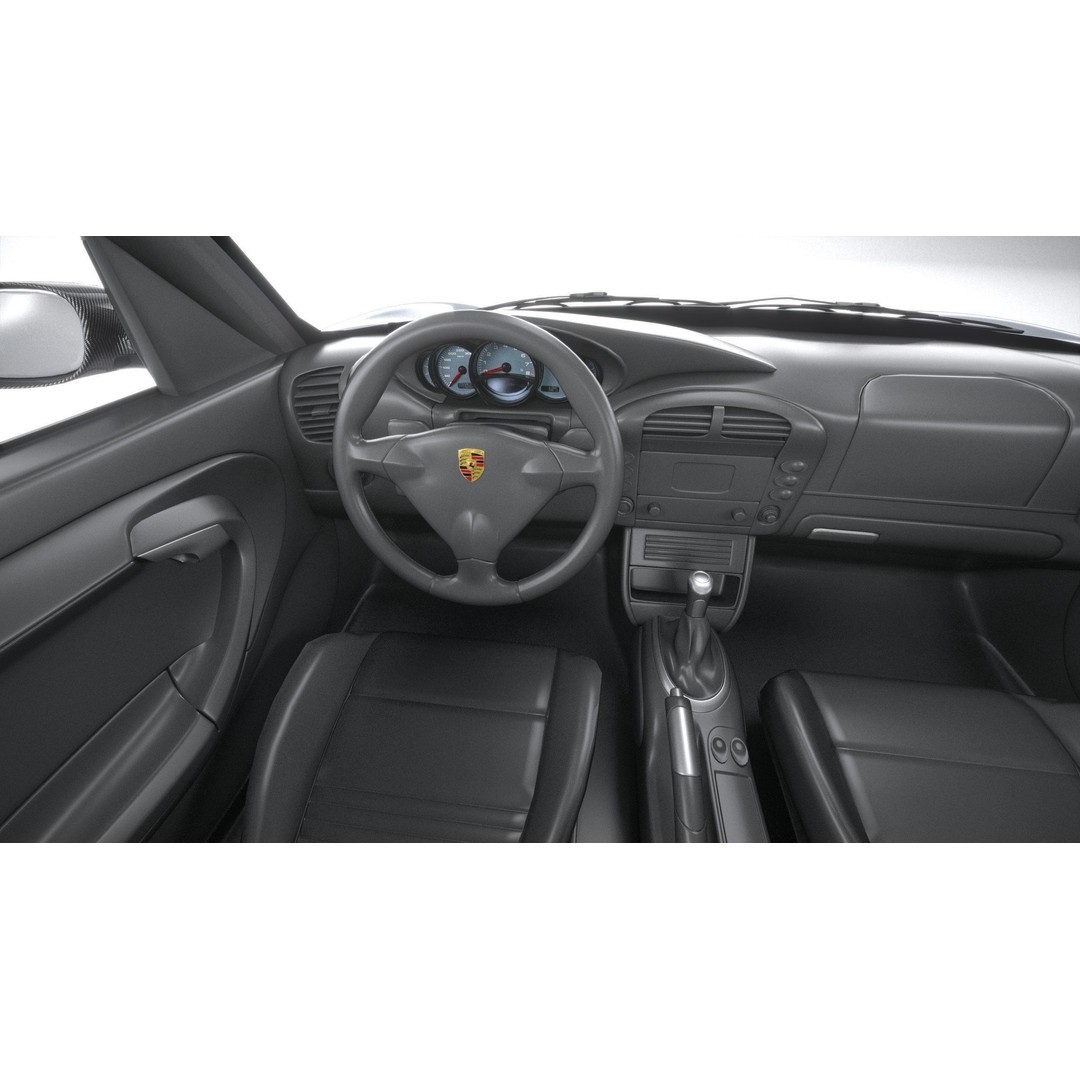 Porsche 911 GT2 996 2003 3D Model – High Poly Sport Car, FBX, OBJ - View 29