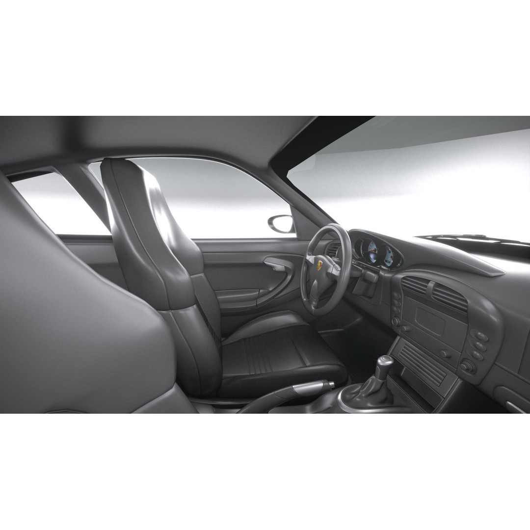 Porsche 911 GT2 996 2003 3D Model – High Poly Sport Car, FBX, OBJ - View 30