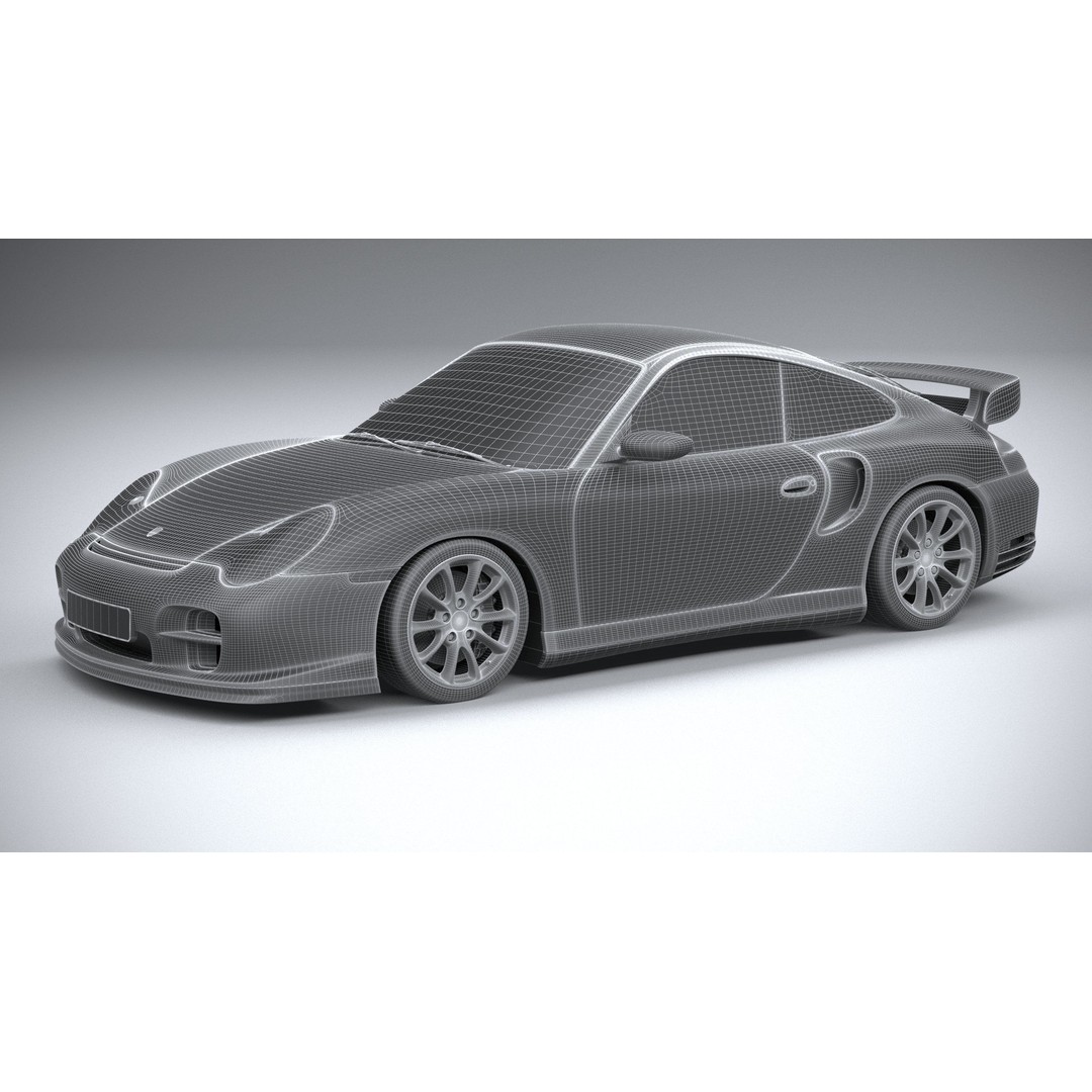 Porsche 911 GT2 996 2003 3D Model – High Poly Sport Car, FBX, OBJ - View 31
