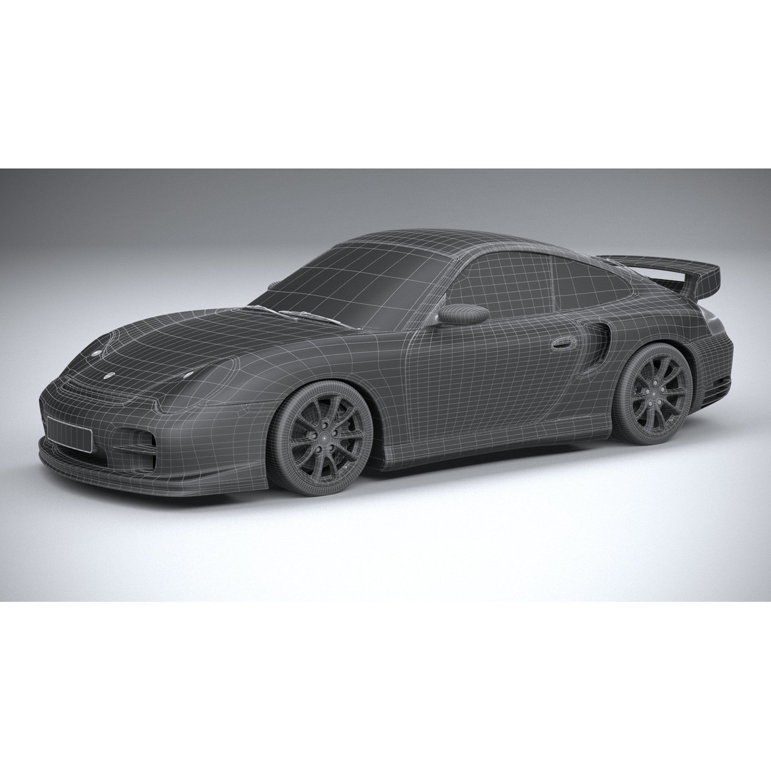 Porsche 911 GT2 996 2003 3D Model – High Poly Sport Car, FBX, OBJ - View 33