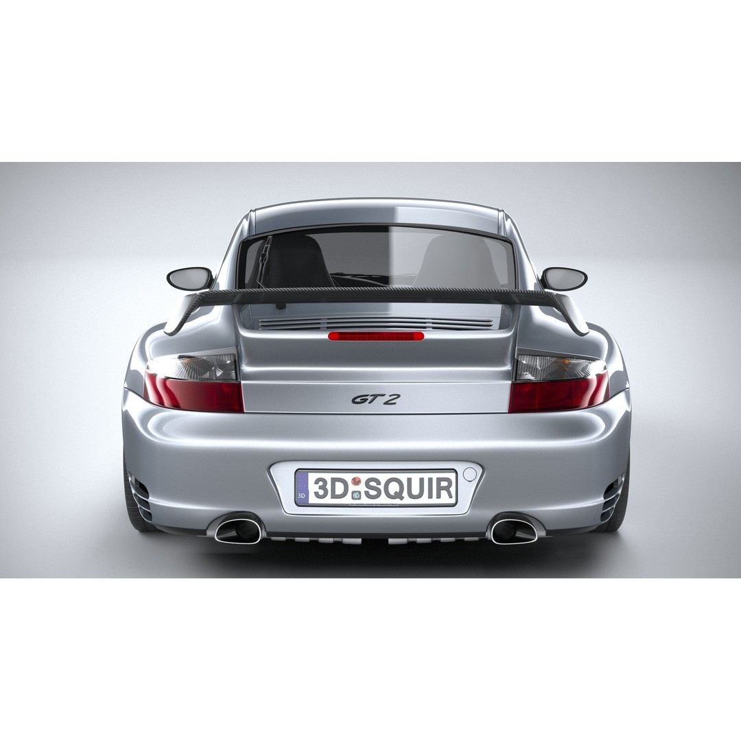 Porsche 911 GT2 996 2003 3D Model – High Poly Sport Car, FBX, OBJ - View 6