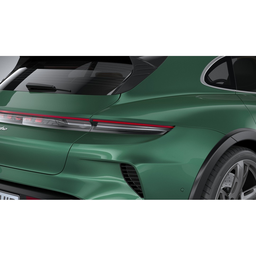 Porsche Taycan Turbo Cross Turismo 2025 3D Model – High Poly Game Asset, FBX, OBJ - View 20