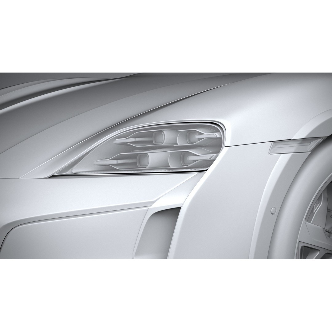 Porsche Taycan Turbo Cross Turismo 2025 3D Model – High Poly Game Asset, FBX, OBJ - View 25