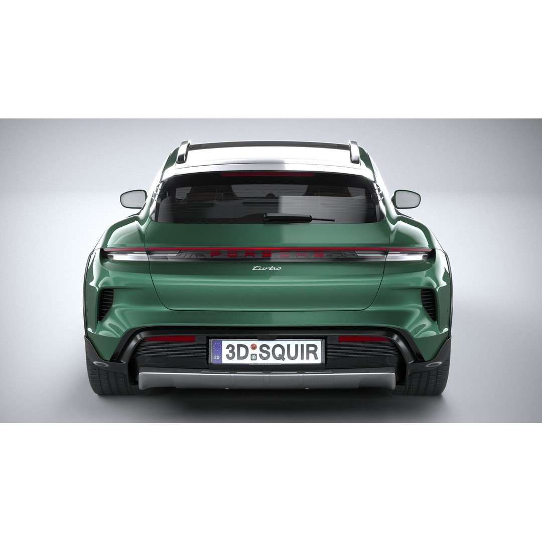 Porsche Taycan Turbo Cross Turismo 2025 3D Model – High Poly Game Asset, FBX, OBJ - View 6