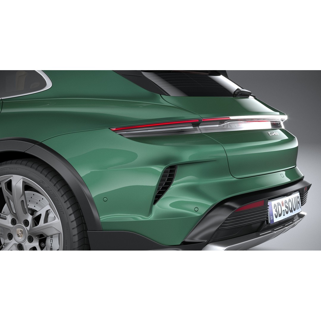 Porsche Taycan Turbo Cross Turismo 2025 3D Model – High Poly Game Asset, FBX, OBJ - View 8