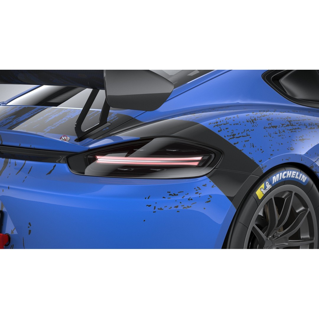 Porsche 718 Cayman GT4 RS Clubsport 2022 3D Model – High Poly, Game Ready, FBX, OBJ - View 20