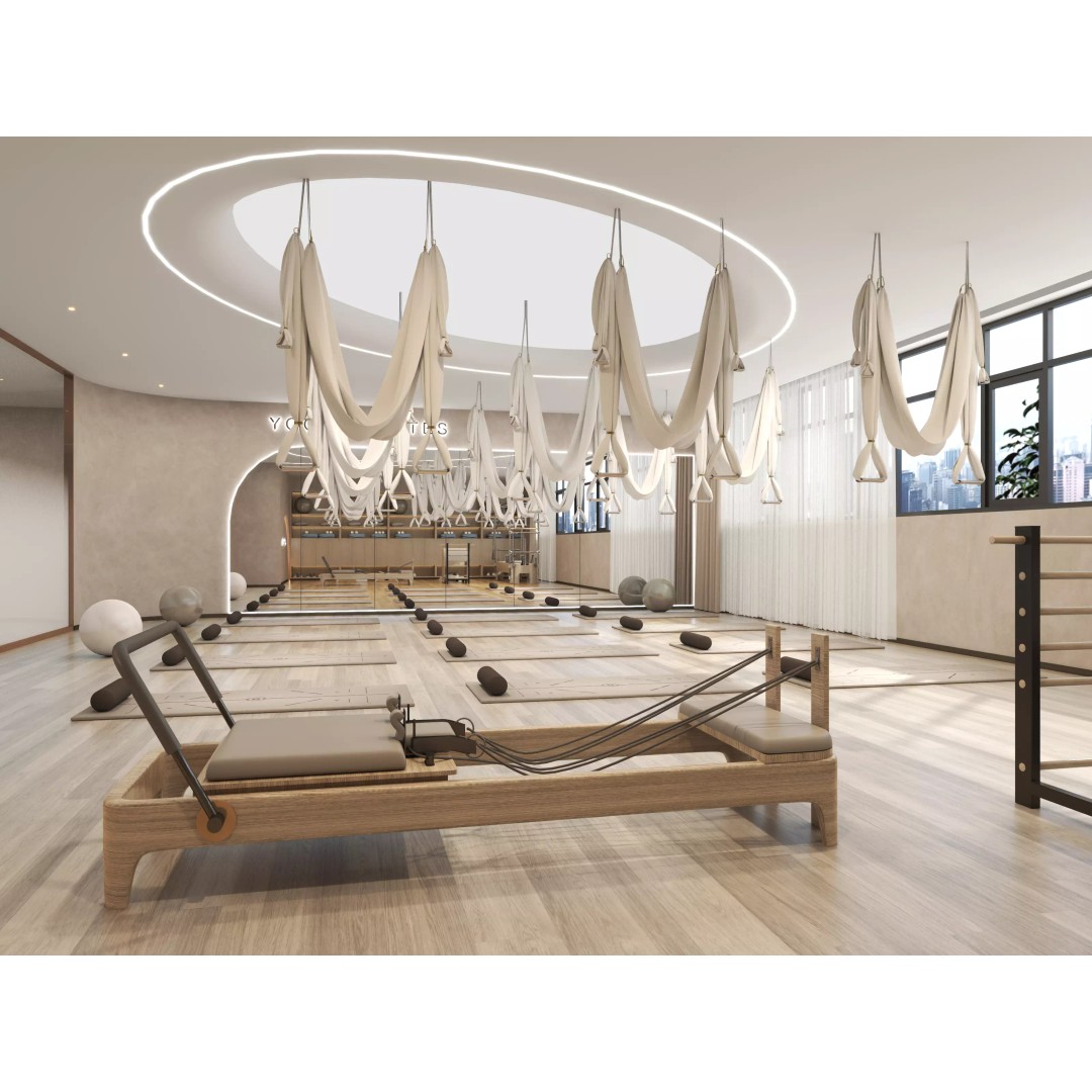 Pilates Studio Interior 3D Model – Low Poly Game Asset, FBX, OBJ - View 2