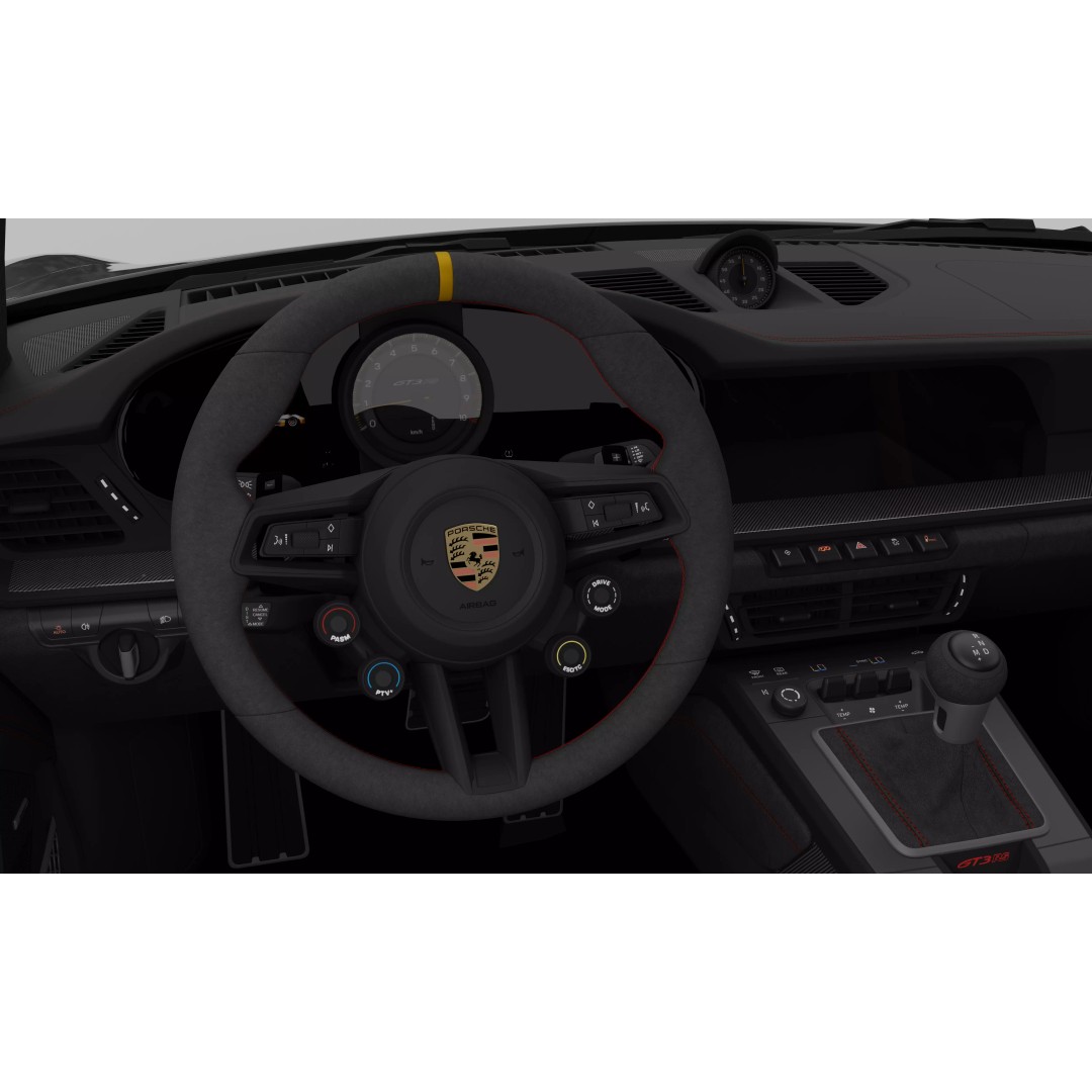 Porsche 911 GT3 RS 3D Model – High Poly Game-Ready Asset, FBX, Blender - View 15