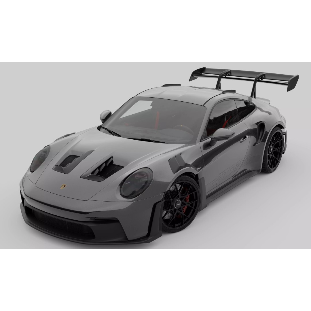 Porsche 911 GT3 RS 3D Model – High Poly Game-Ready Asset, FBX, Blender - View 19
