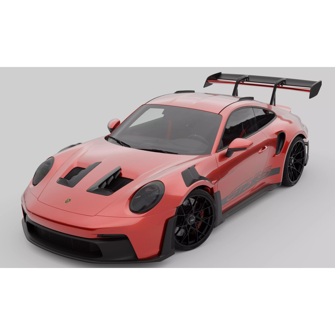 Porsche 911 GT3 RS 3D Model – High Poly Game-Ready Asset, FBX, Blender - View 20