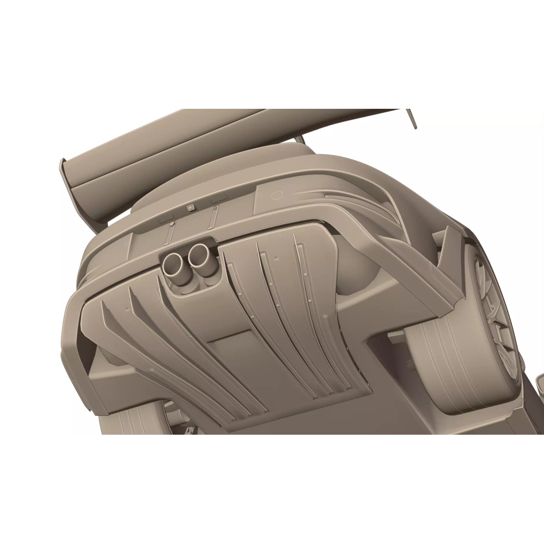 Porsche 911 GT3 RS 3D Model – High Poly Game-Ready Asset, FBX, Blender - View 27