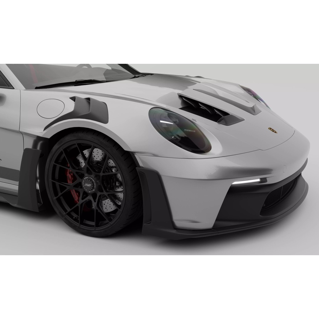 Porsche 911 GT3 RS 3D Model – High Poly Game-Ready Asset, FBX, Blender - View 6