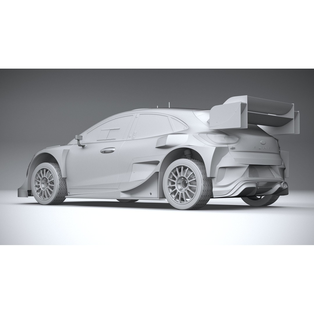 Puma M-Sport WRC Hybrid Rally1 2022 3D Model – High Poly Car Asset, FBX - View 10