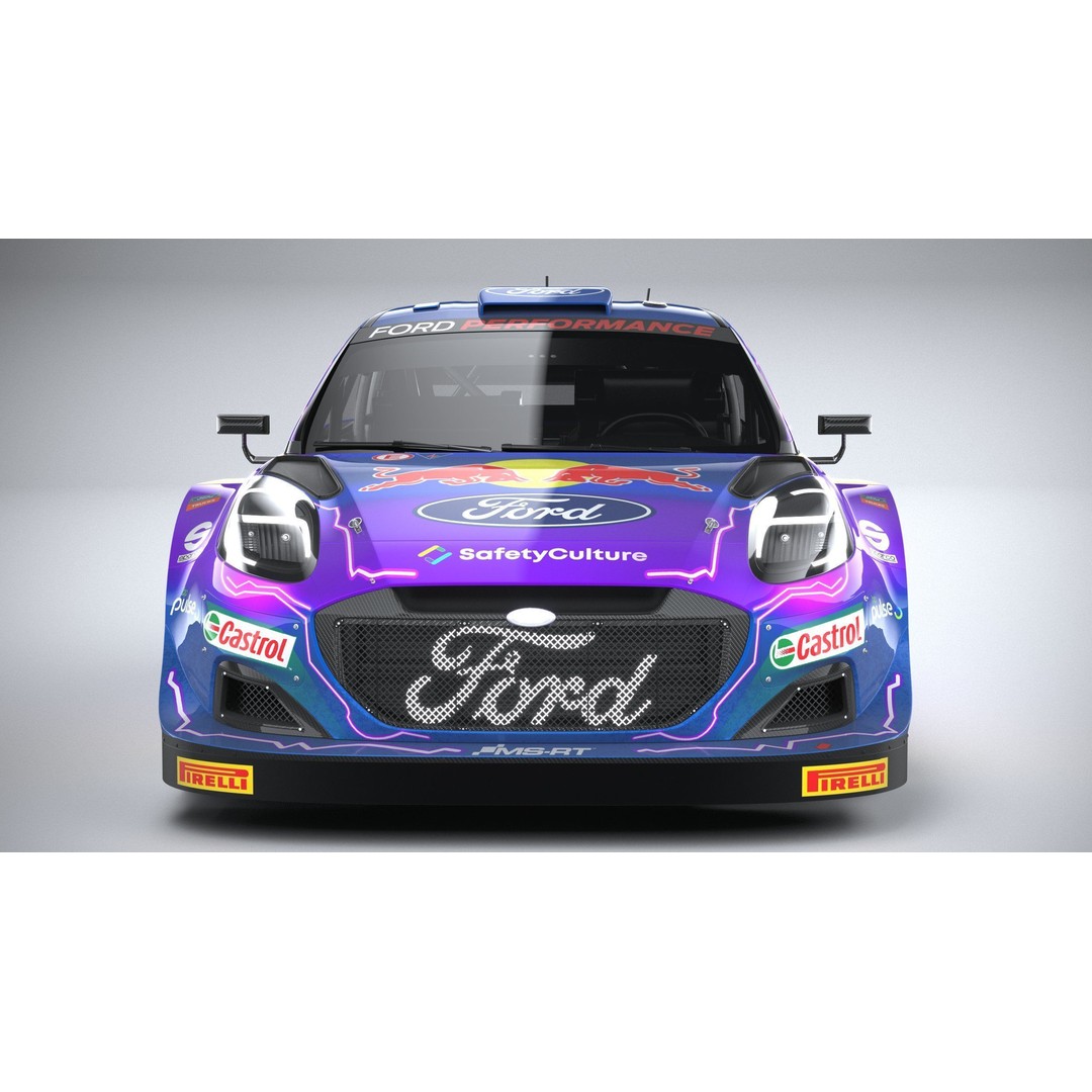 Puma M-Sport WRC Hybrid Rally1 2022 3D Model – High Poly Car Asset, FBX - View 17
