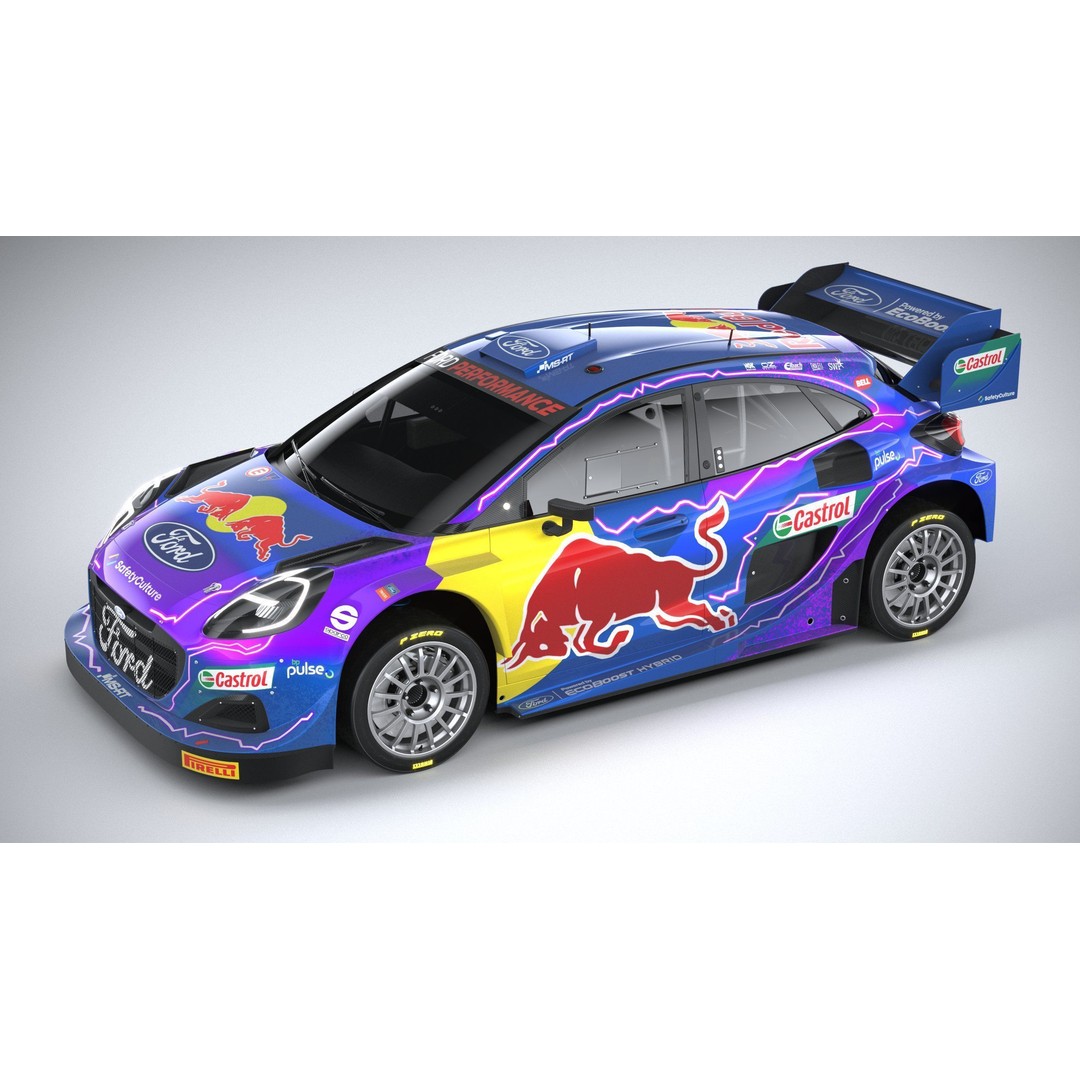 Puma M-Sport WRC Hybrid Rally1 2022 3D Model – High Poly Car Asset, FBX - View 19