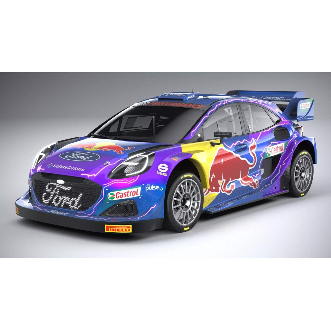 Puma M-Sport WRC Hybrid Rally1 2022 3D Model – High Poly Car Asset, FBX - View 2