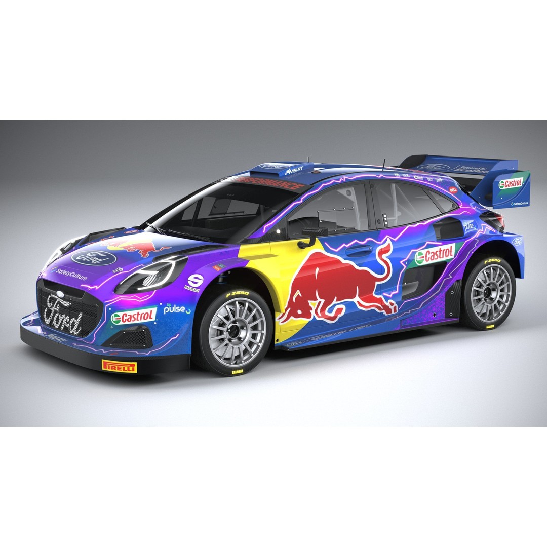 Puma M-Sport WRC Hybrid Rally1 2022 3D Model – High Poly Car Asset, FBX - View 20