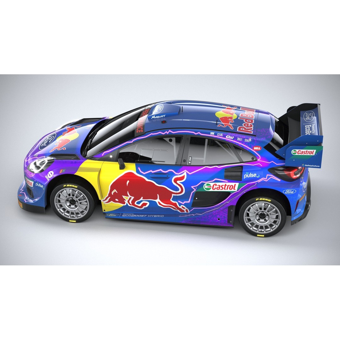 Puma M-Sport WRC Hybrid Rally1 2022 3D Model – High Poly Car Asset, FBX - View 21