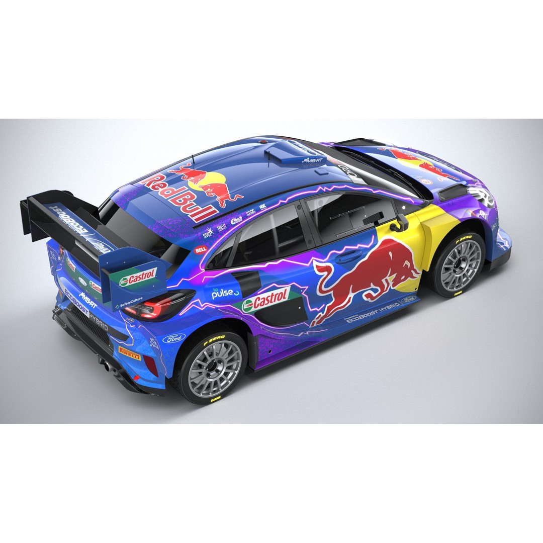 Puma M-Sport WRC Hybrid Rally1 2022 3D Model – High Poly Car Asset, FBX - View 23