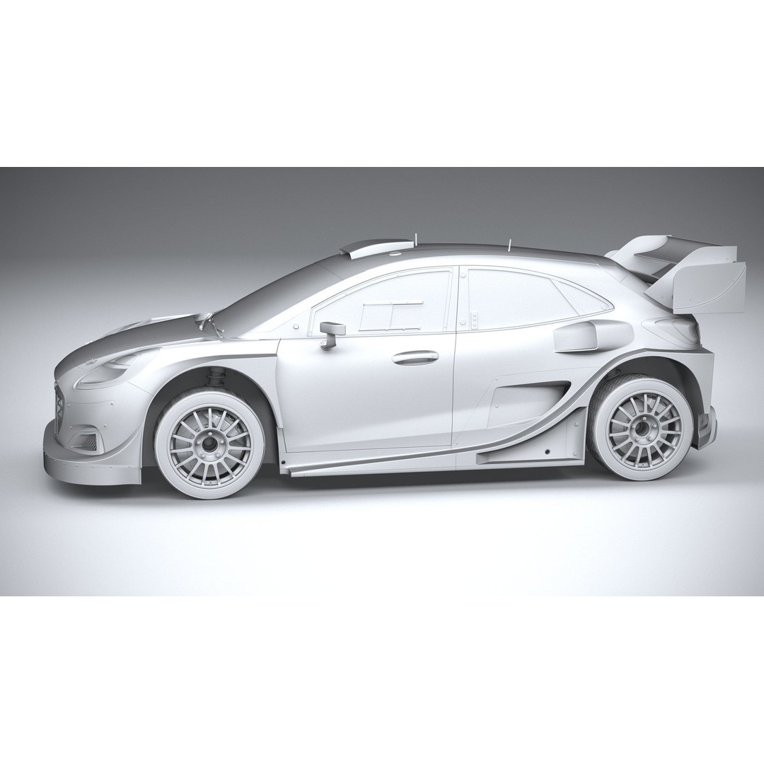 Puma M-Sport WRC Hybrid Rally1 2022 3D Model – High Poly Car Asset, FBX - View 27