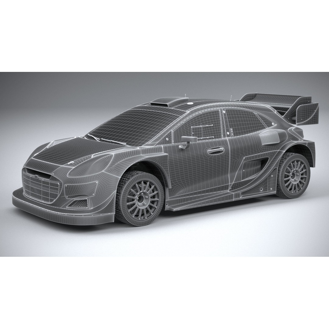 Puma M-Sport WRC Hybrid Rally1 2022 3D Model – High Poly Car Asset, FBX - View 31